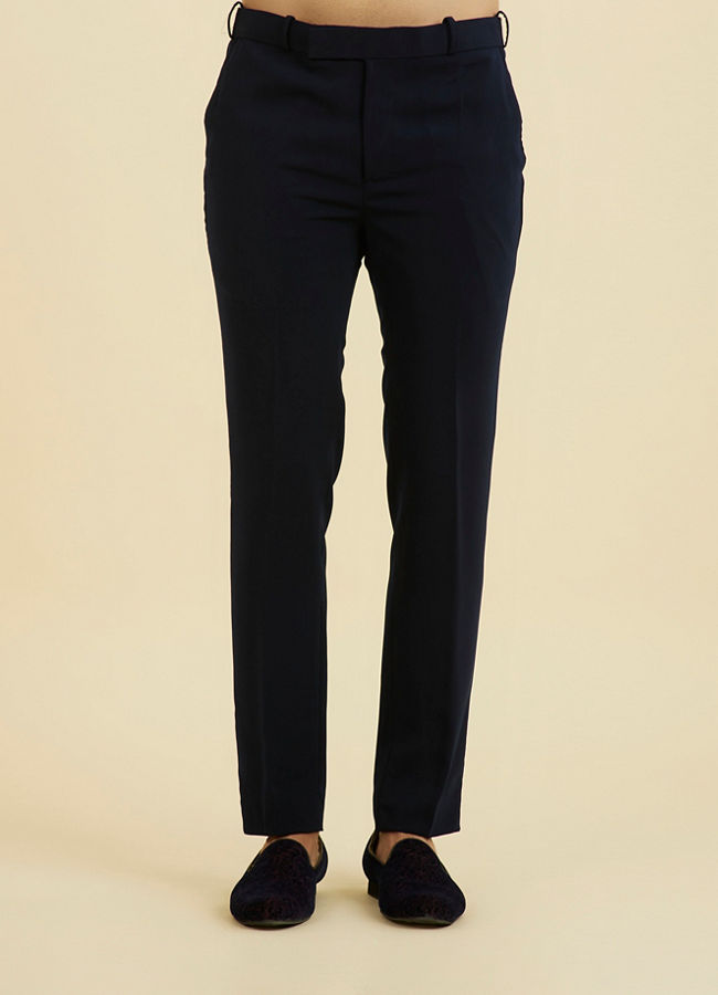 Manyavar Men Majestic Blue Jodhpuri Suit