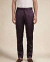 Manyavar Men Wine Blended Rayon Jodhpuri Suit