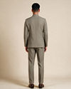 Manyavar Men Green Blended Rayon Jodhpuri Suit with Pocket Square