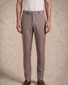 Manyavar Men Dusty Pink Blended Rayon Jodhpuri Suit with Pocket Square