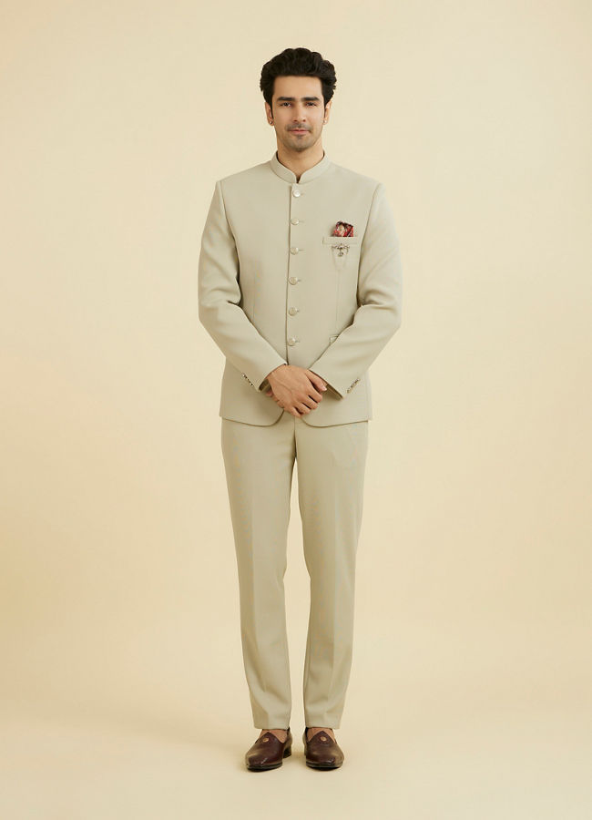 Manyavar Men Regal Pista Jodhpuri Suit