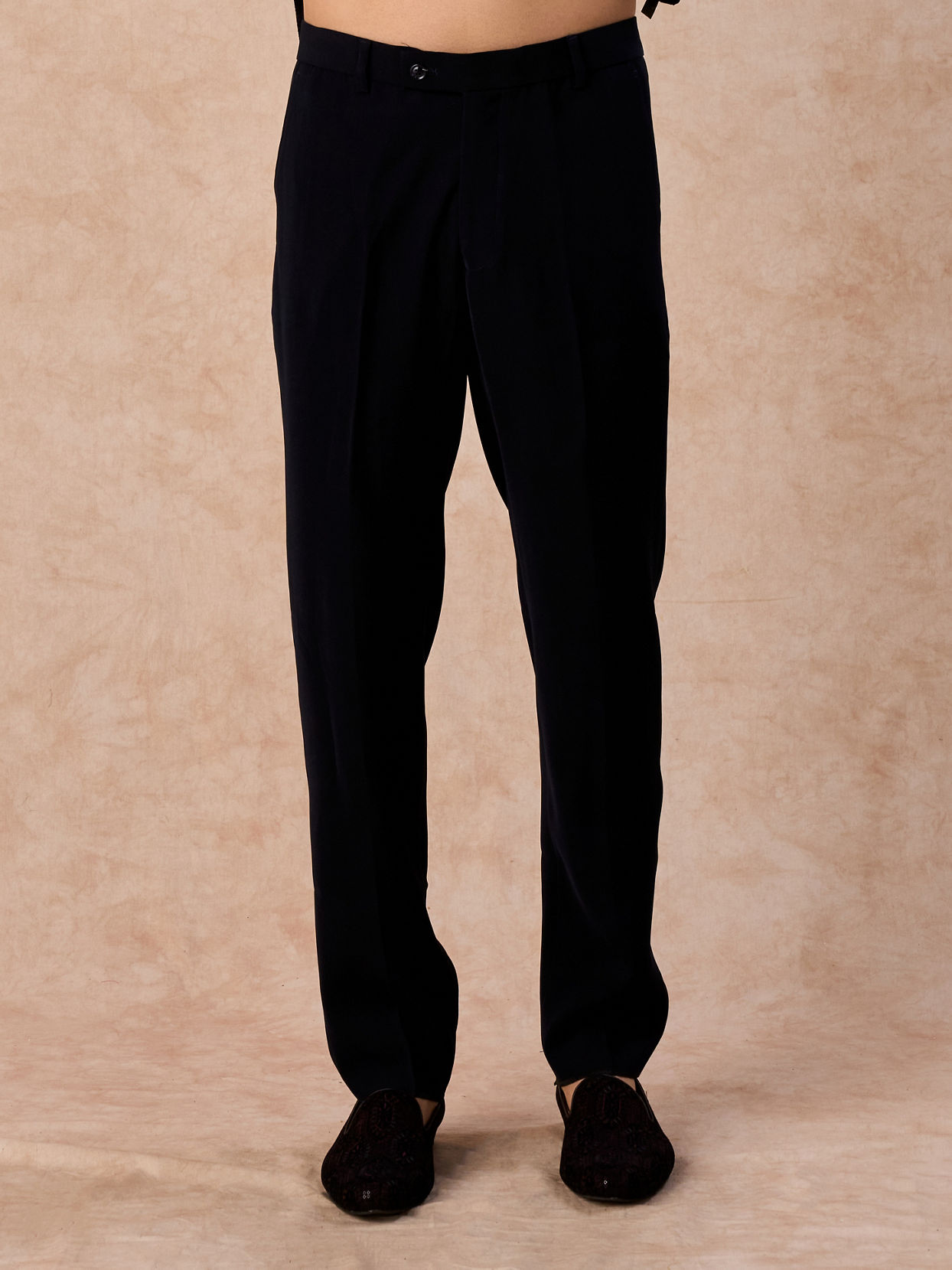 Manyavar Men Velvety Blue Regalia Jodhpuri Suit