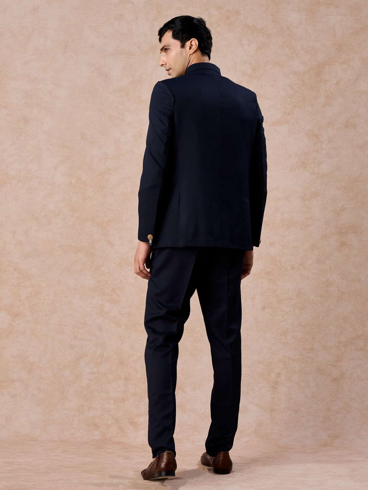 Manyavar Men Blue Majestic Elegance Jodhpuri Suit