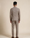 Manyavar Men Beige Blended Rayon Jodhpuri Suit with Embellishment