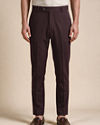 Manyavar Men Wine Velvet Jodhpuri Suit with Embroidery