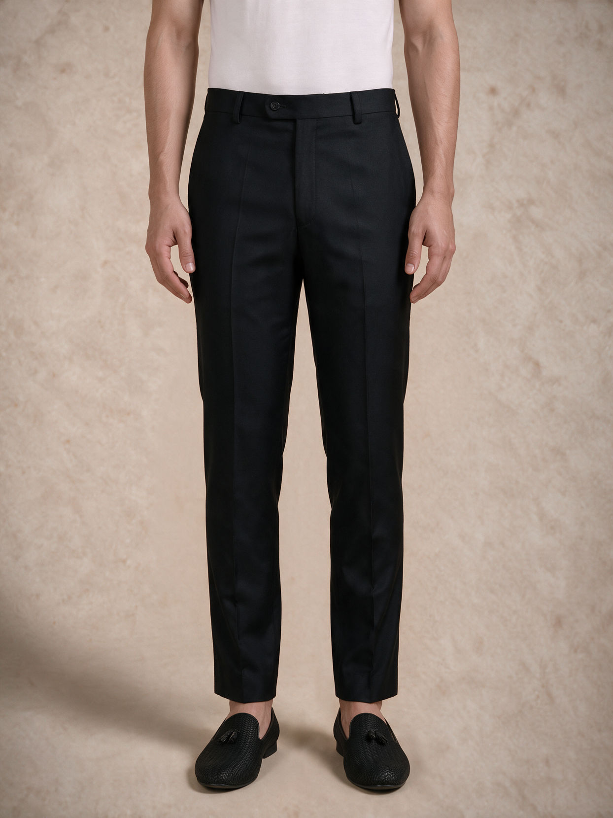 Manyavar Men Black Blended Rayon Jodhpuri Suit with Embroidery