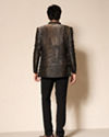 Manyavar Men Black Blended Rayon Jodhpuri Suit with Embellishments