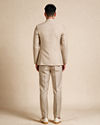 Manyavar Men Beige Blended Cotton Jodhpuri Suit with Embroidery