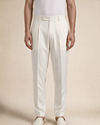 Manyavar Men Cream Brocade Jodhpuri Suit with Embroidery