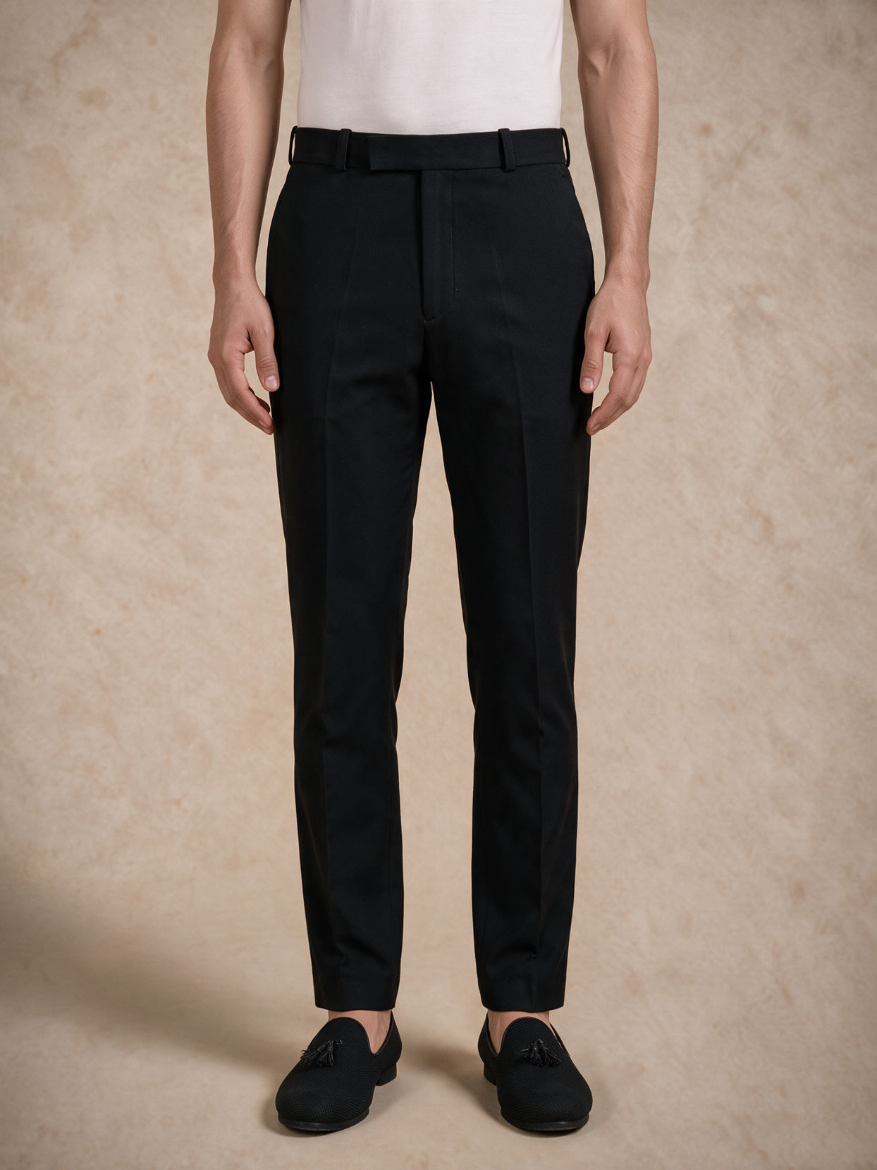 Manyavar Men Black Blended Rayon Jodhpuri Suit with Embroidered Detail