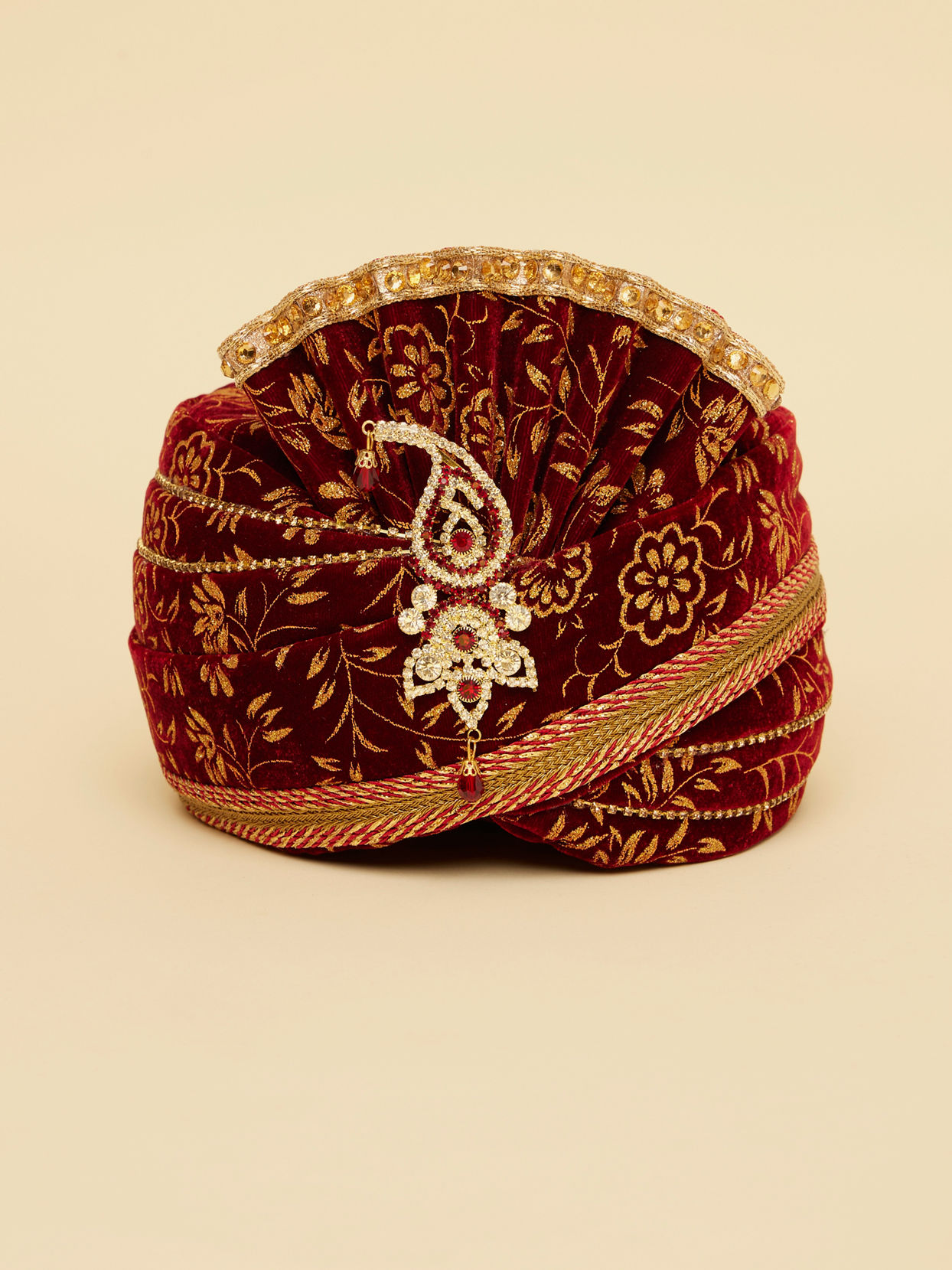 Manyavar Men Imperial Maroon Safa