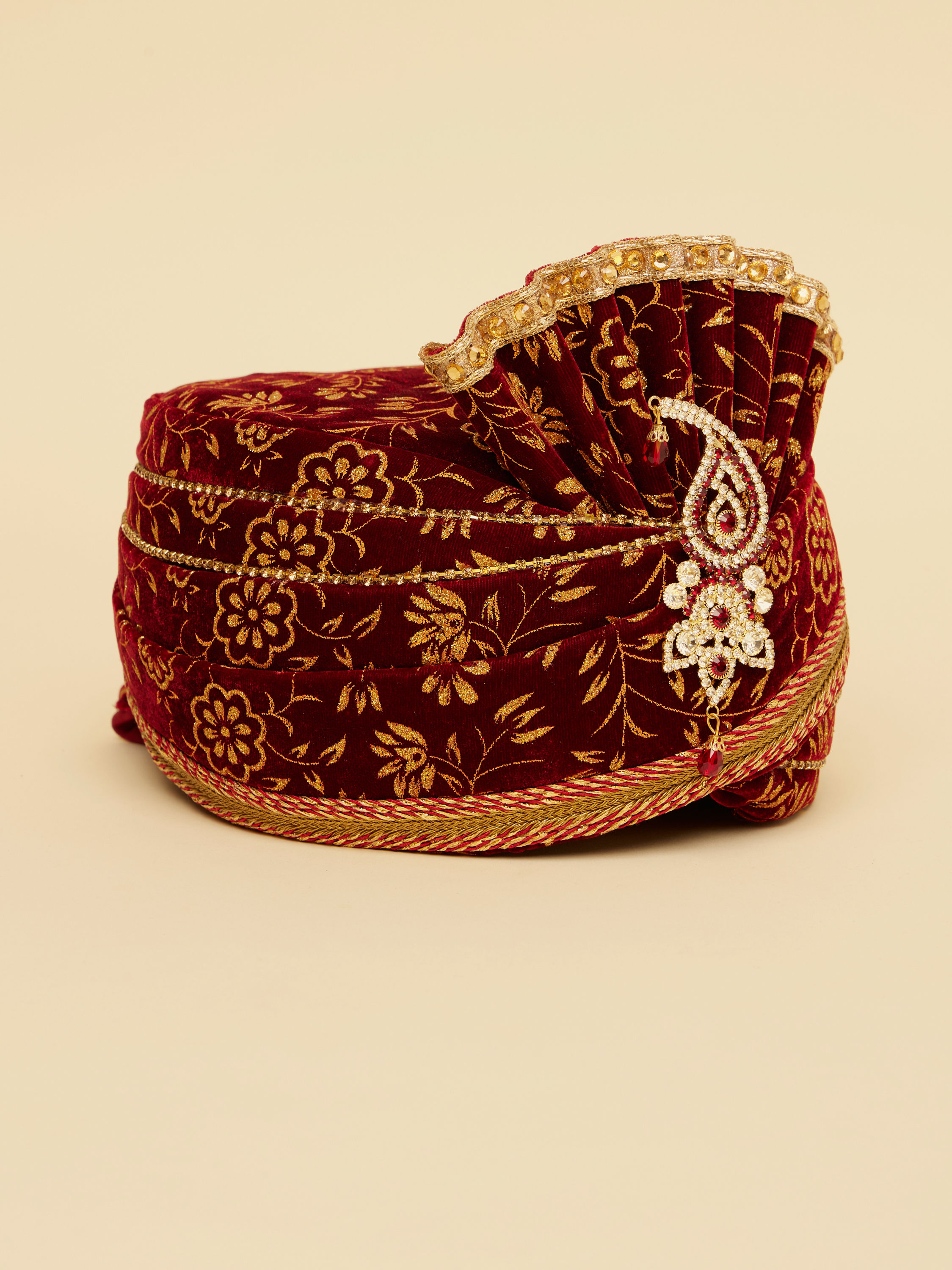 Manyavar Men Imperial Maroon Safa