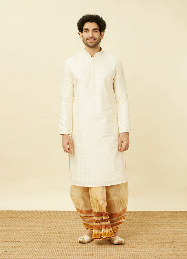 Dhoti punjabi for bengali groom best sale