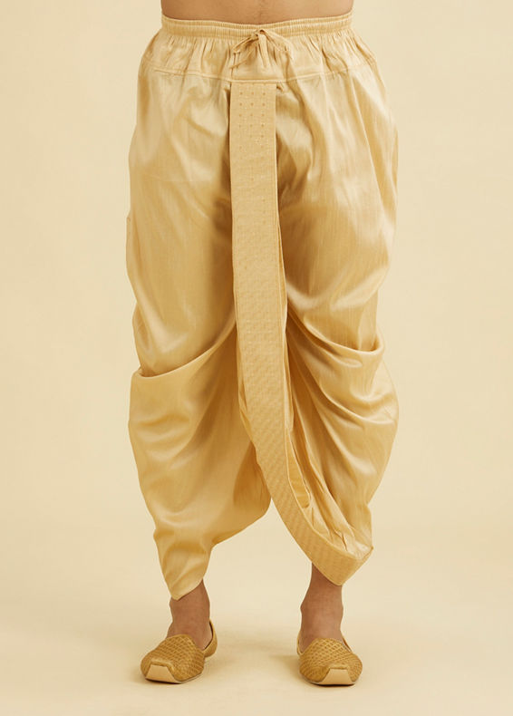 Manyavar Men Fawn Festivity Dhoti