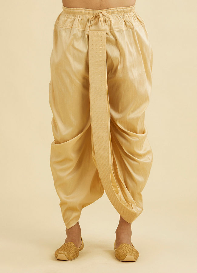 Manyavar Men Fawn Festivity Dhoti