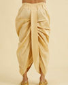 Manyavar Men Fawn Festivity Dhoti image number 3