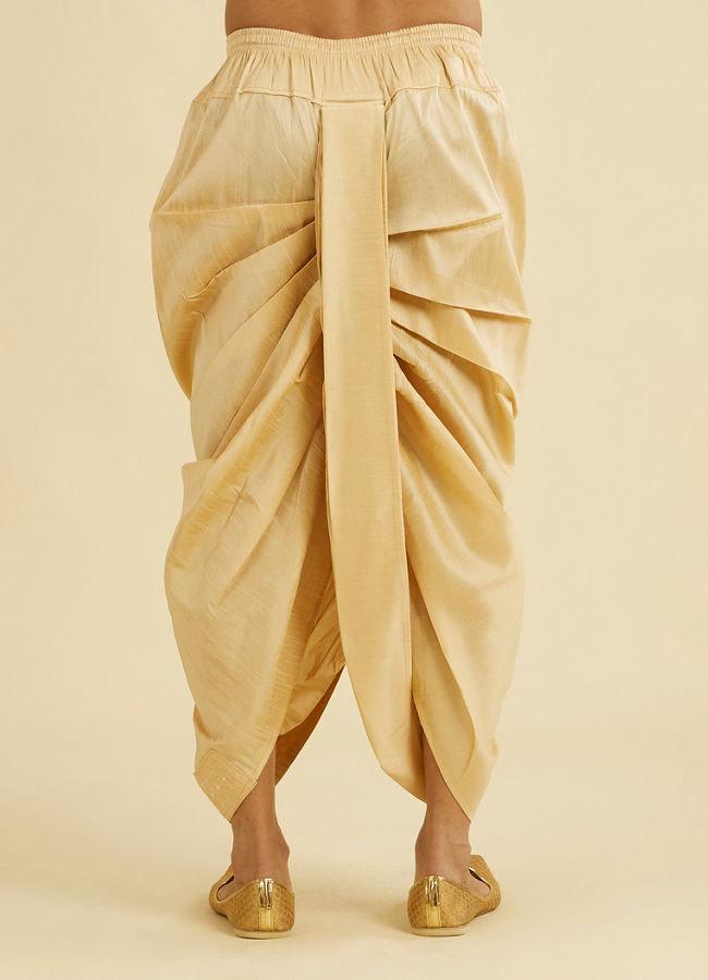 Manyavar Men Fawn Festivity Dhoti