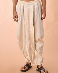 Manyavar Men Regal Cream Ensemble Dhoti