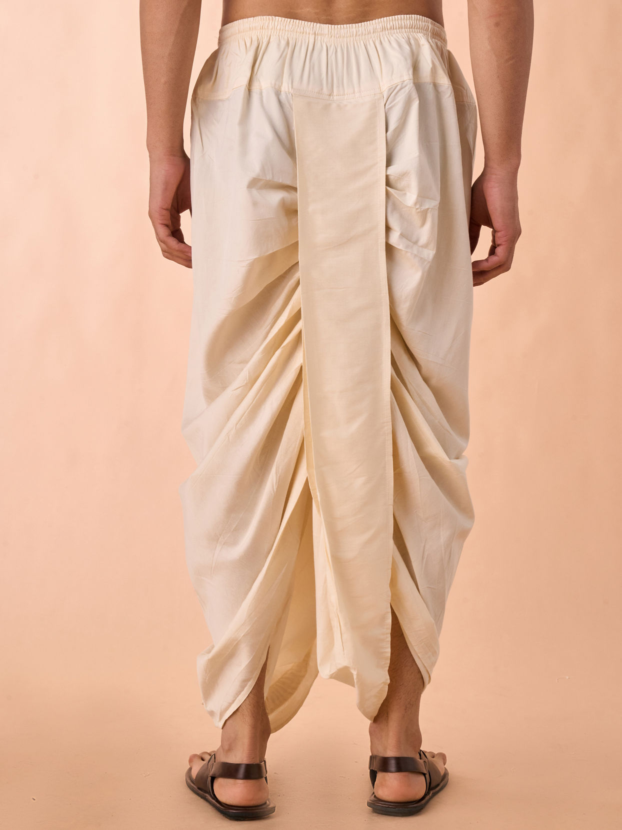 Manyavar Men Regal Cream Ensemble Dhoti