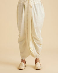 Manyavar Men Creamy Elegance Dhoti