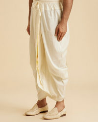 Manyavar Men Creamy Elegance Dhoti