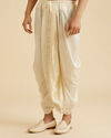 Manyavar Men Cream Elegance Dhoti