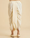 Manyavar Men Cream Elegance Dhoti