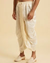 Manyavar Men Cream Elegance Dhoti