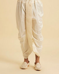 Manyavar Men Cream Elegance Dhoti