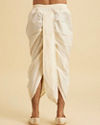 Manyavar Men Cream Elegance Dhoti