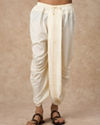 Manyavar Men Cream Blended Viscose Dhoti