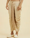 Manyavar Men Beige Ethereal Dhoti