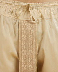 Manyavar Men Beige Ethereal Dhoti