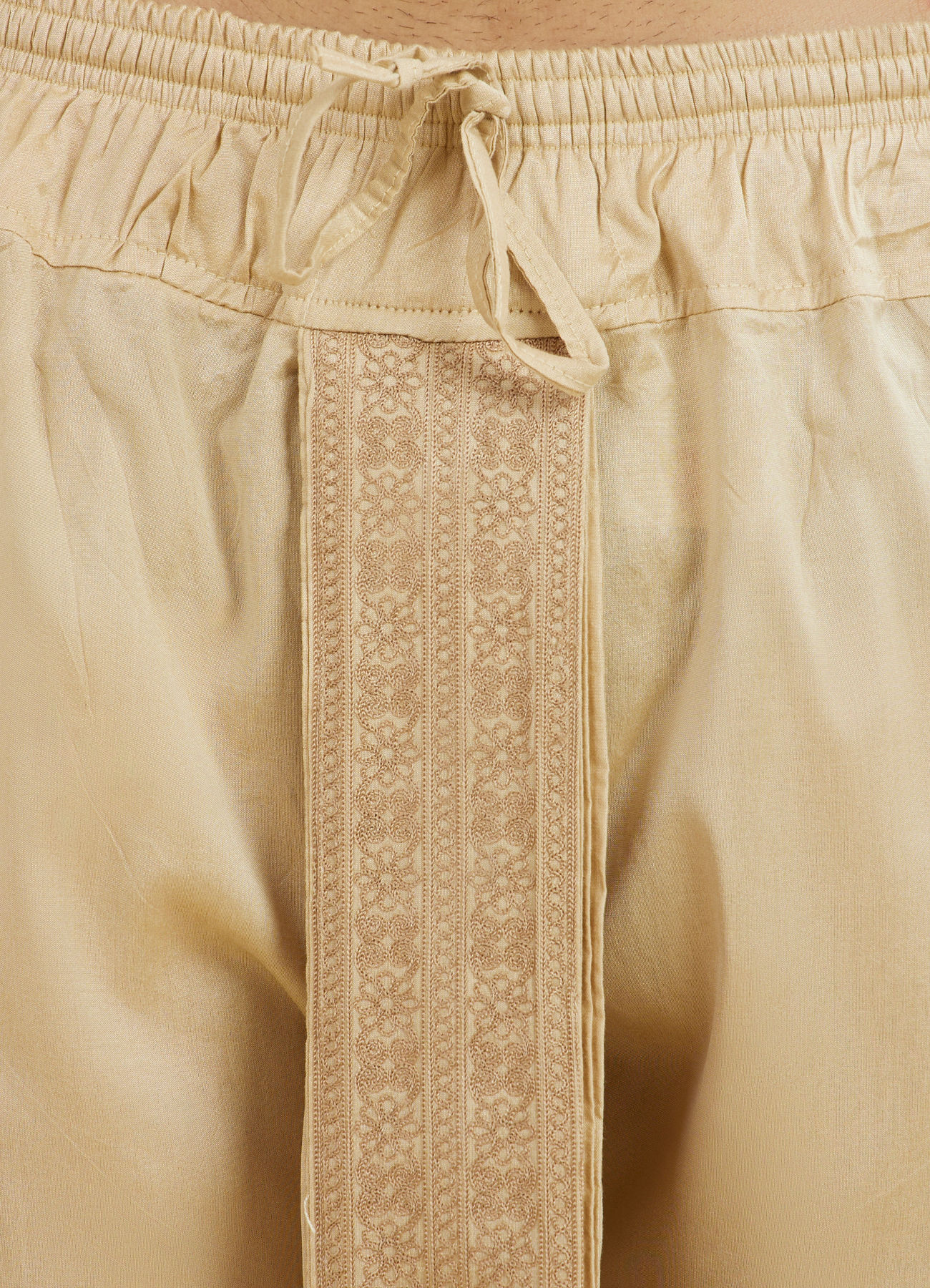 Manyavar Men Beige Ethereal Dhoti
