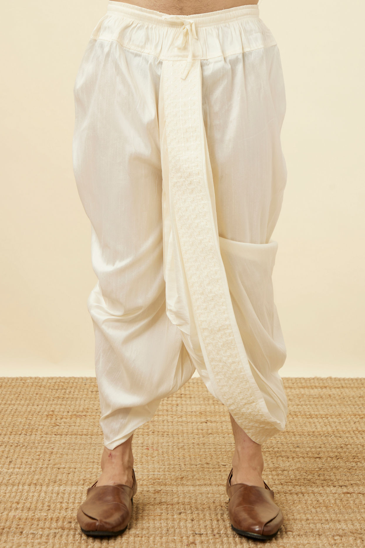 Off white Dhoti image number 0