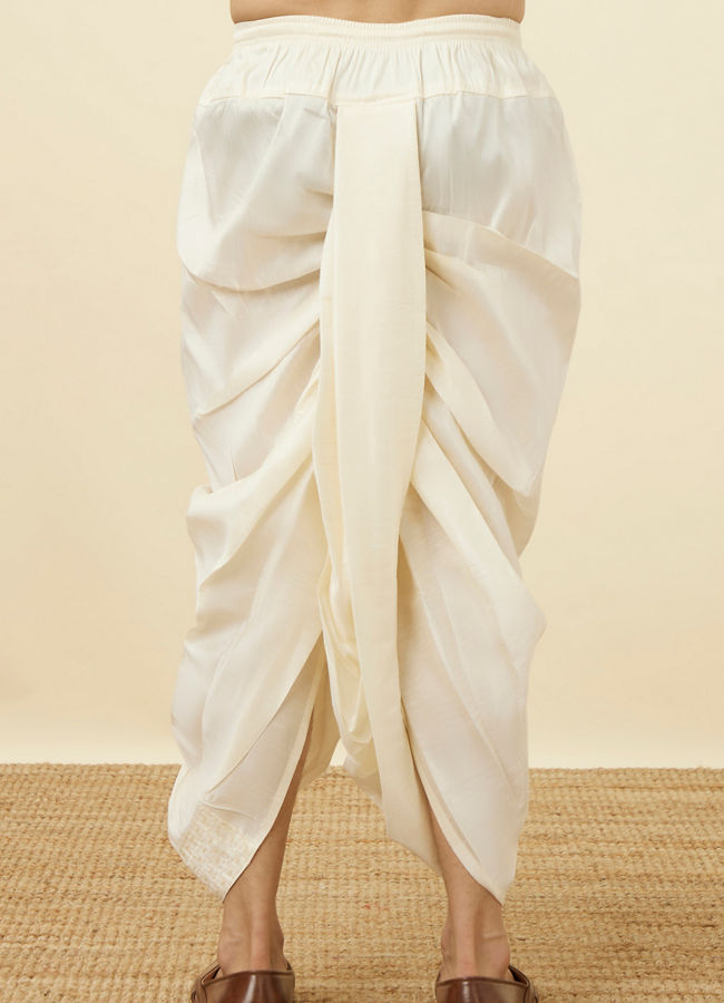 Off white Dhoti image number 3