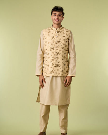 Diwas Men Emerald Radiance Kurta Jacket Set