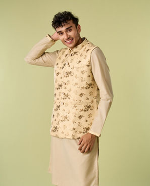 Diwas Men Emerald Radiance Kurta Jacket Set