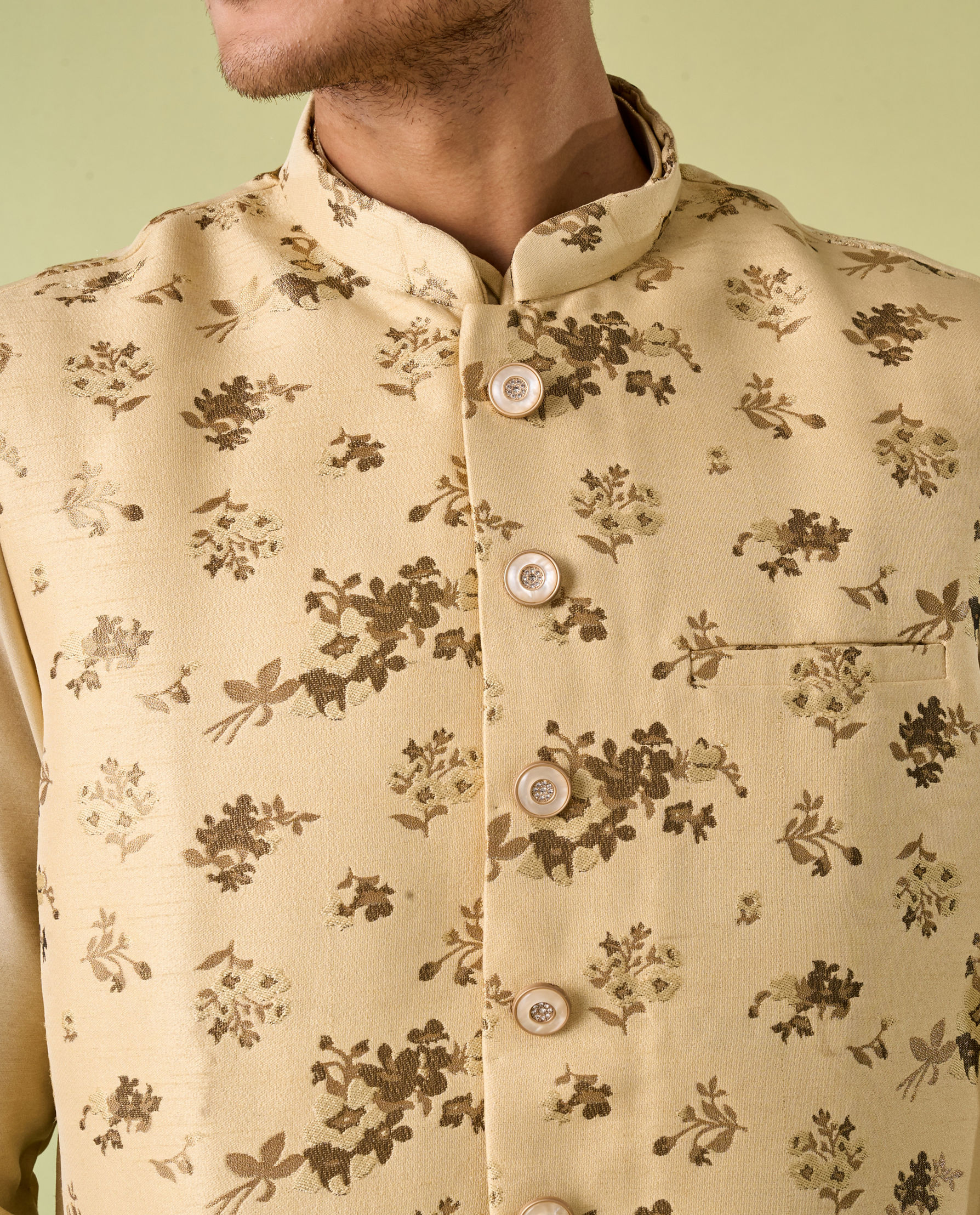 Diwas Men Emerald Radiance Kurta Jacket Set