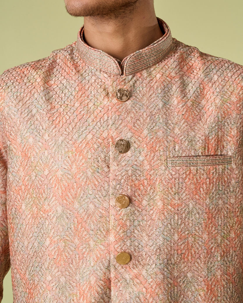 Diwas Men Fawn Elegance Kurta Jacket Set