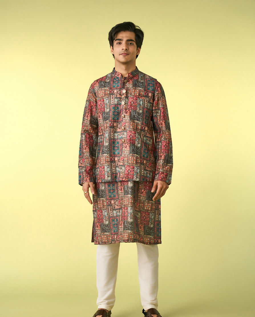 Diwas Men Rustic Elegance Kurta Jacket Set