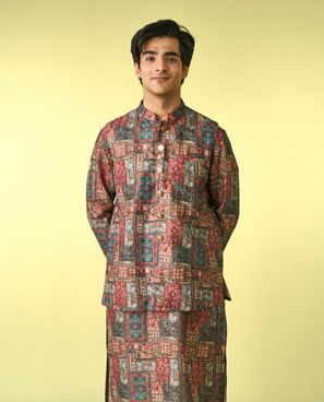 Diwas Men Rustic Elegance Kurta Jacket Set