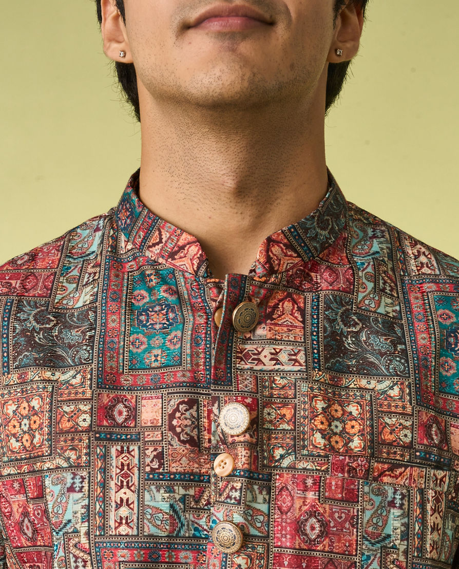 Diwas Men Rustic Elegance Kurta Jacket Set