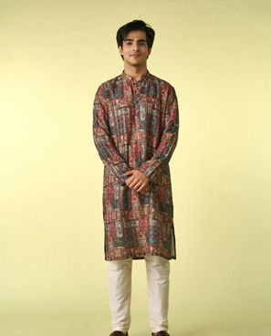 Diwas Men Rustic Elegance Kurta Jacket Set