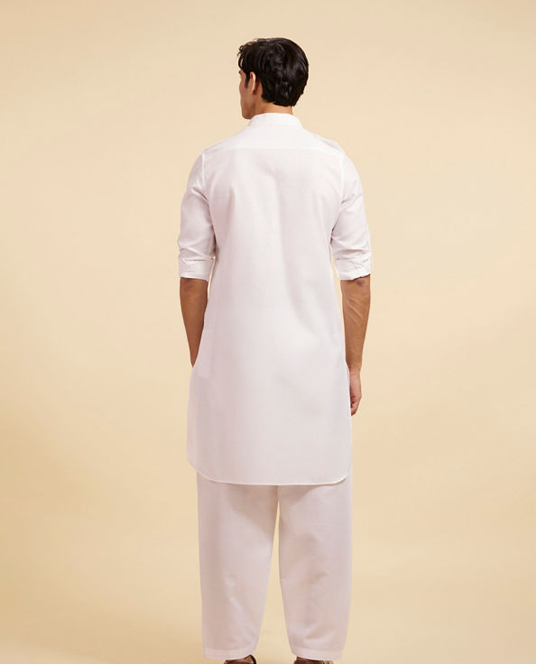 Diwas Men Snow White Pathani Set