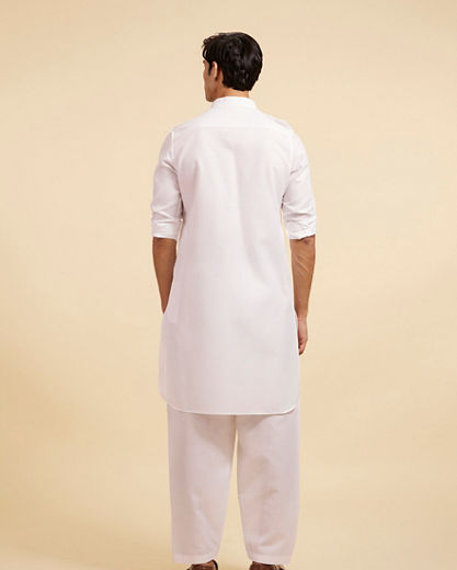 Diwas Men Snow White Pathani Set