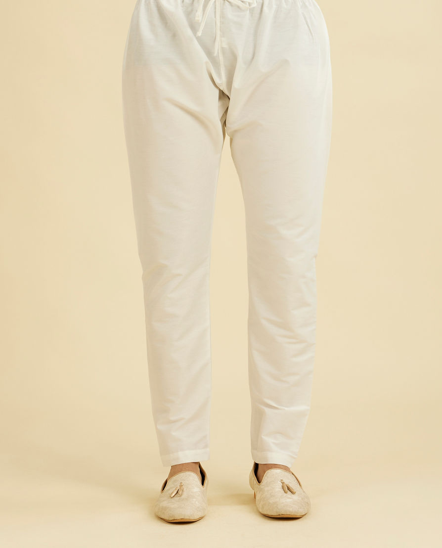 Diwas Men Glistening White Festive Pajama