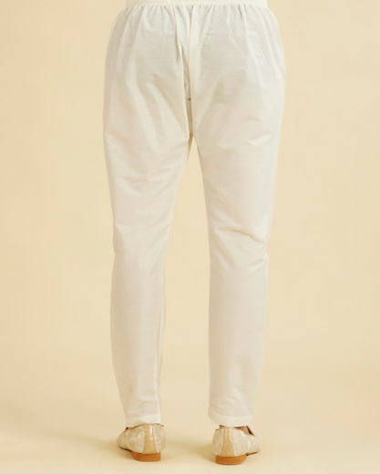 Diwas Men Glistening White Festive Pajama