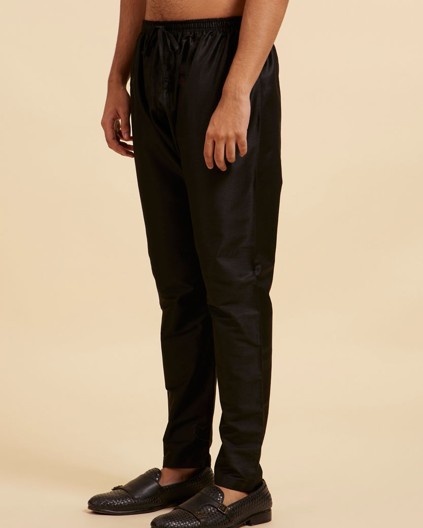 Diwas Men Midnight Black Pencil Fit Pyjama