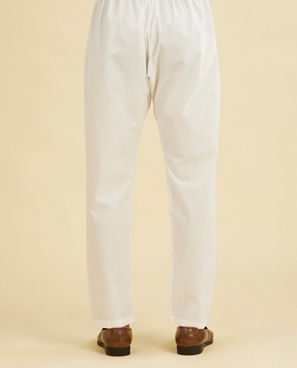 Diwas Men Majestic White Cotton Pajama